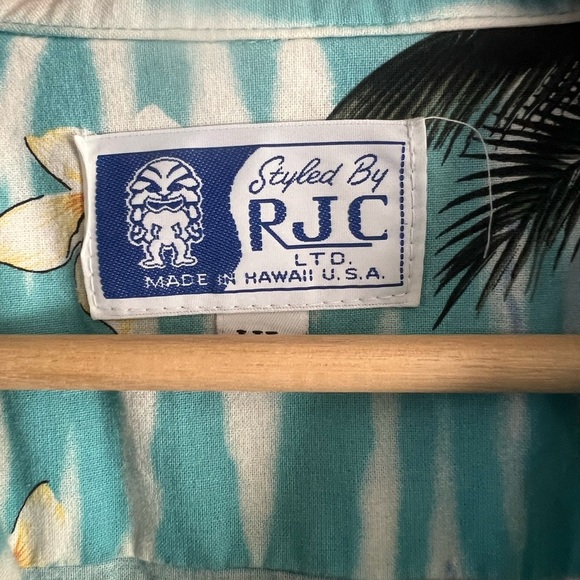 Vintage RJC Hawaiian Shirt XL Hula Girl Short Sleeve Cotton Button Down - Picture 3 of 5